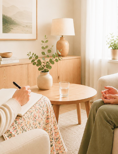 Calm consultation room at Melbourne Psychiatry Clinic